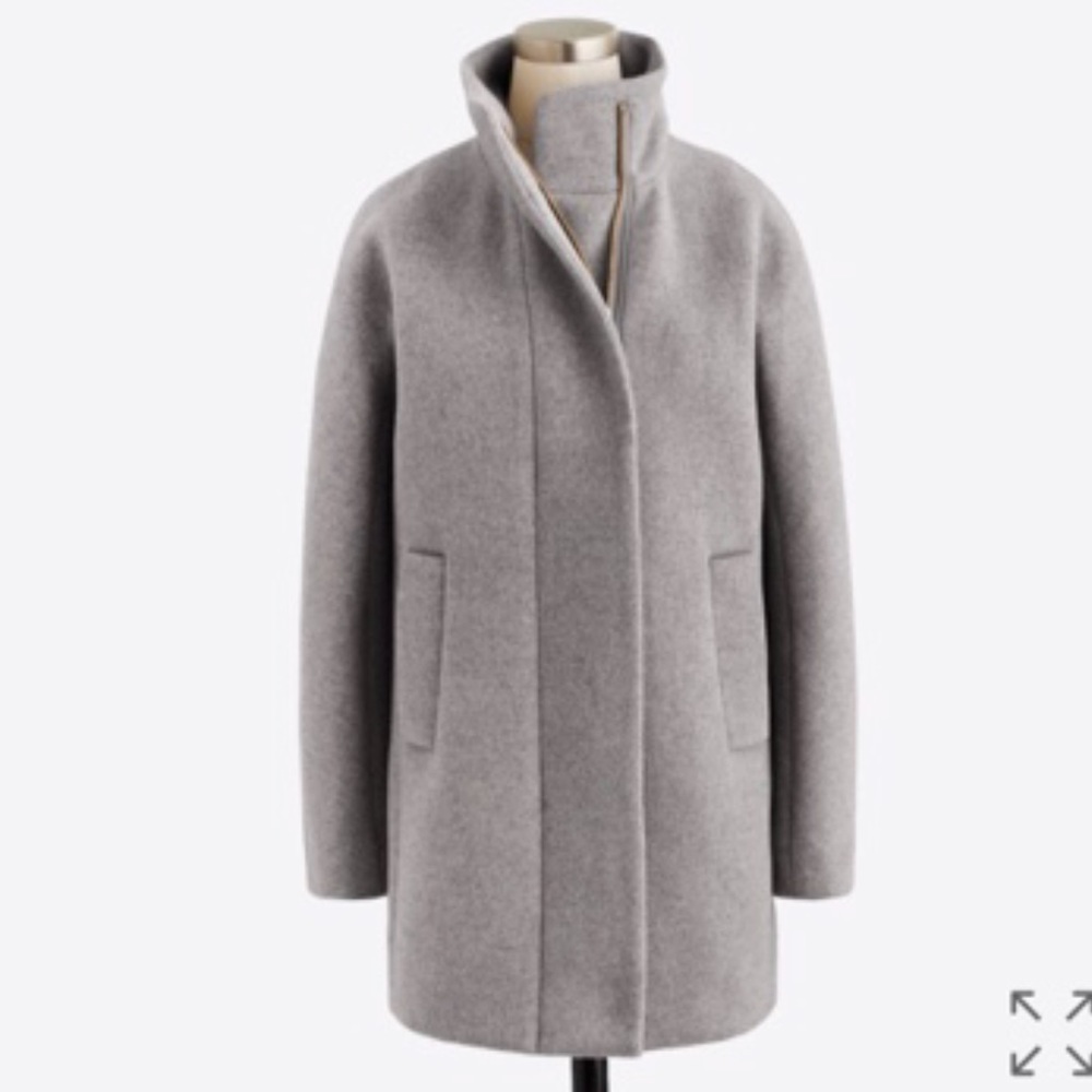 JCrew City Coat - Gray Size 0! Only worn once.